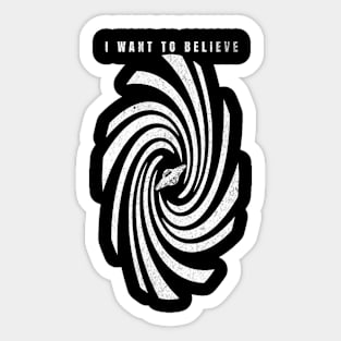 UFO I want to believe Sticker